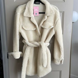 Belted Teddy jacket